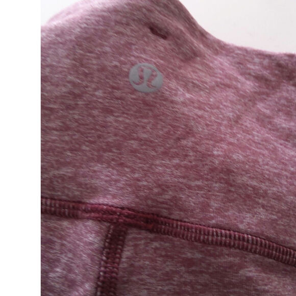 Lululemon Athletic Club Bordeaux drama turnaround legging ruched size 6 burgundy - Picture 6 of 6